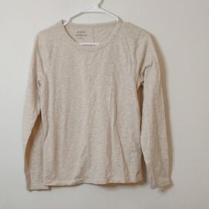 J. Crew Cream Girlfriend Tee